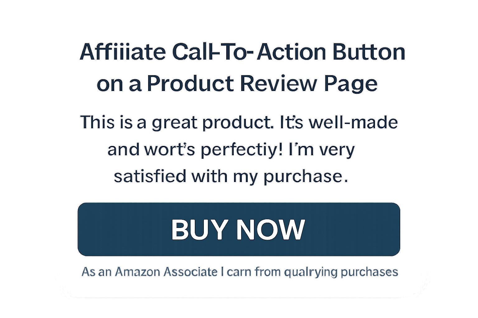 Affiliate call-to-action button on a product review page